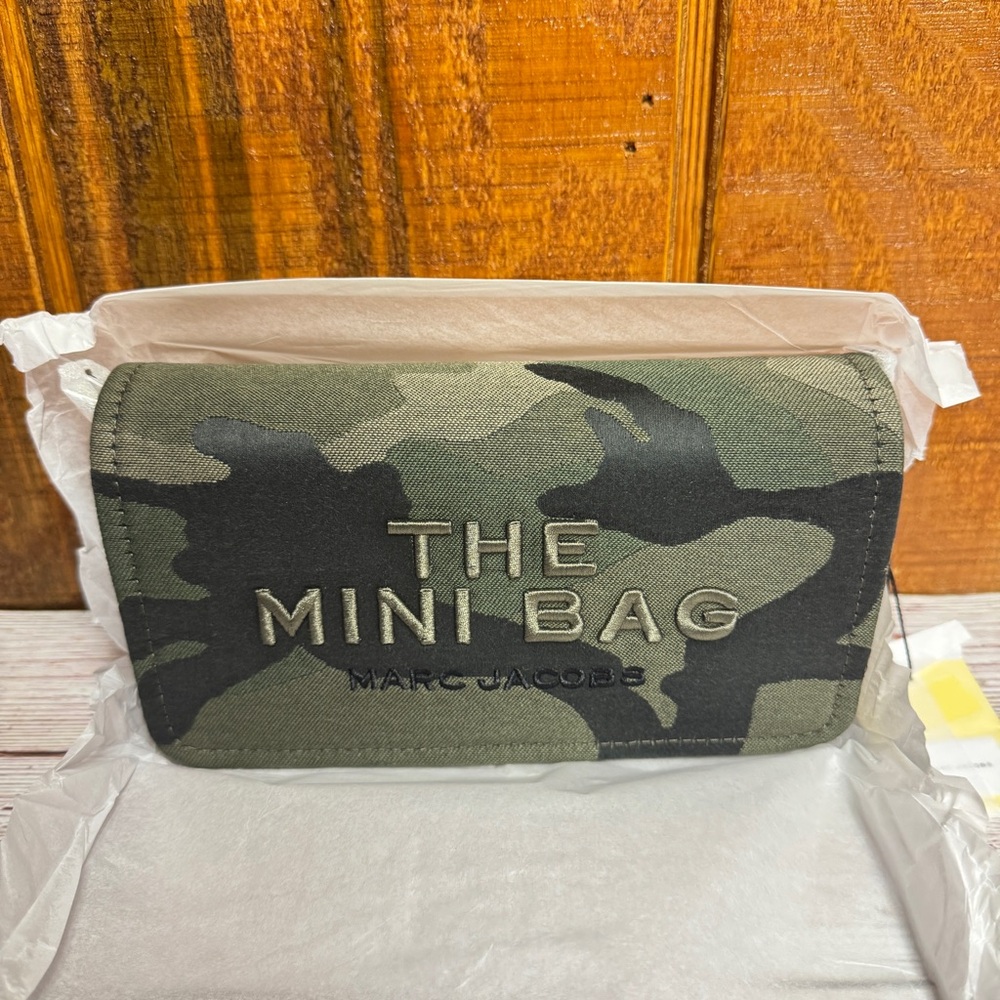 Marc Jacobs The Camo Jacquard Chain Mini Crossbody Bag